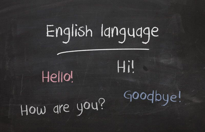 English Language on blackboard